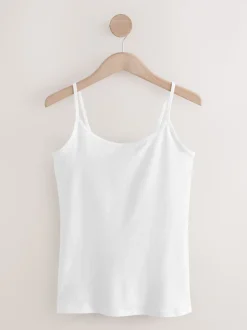 Blanc/Noir - Lot de 5 gilets à fines bretelles