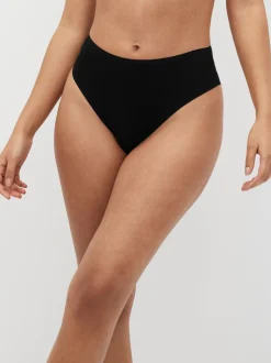 Blanc/Noir/Gris - Lot de 4 culottes en coton et dentelle