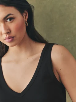 Blanc/Noir/Gris chiné - Lot de 3 gilets souples en modal