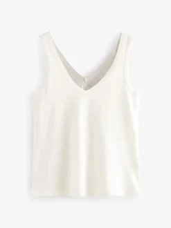 Blanc/Noir/Gris chiné - Lot de 3 gilets souples en modal