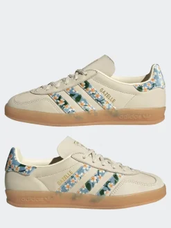 Blanc/Or - Baskets adidas Originals Gazelle