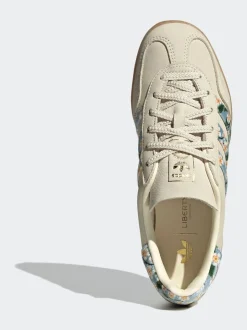 Blanc/Or - Baskets adidas Originals Gazelle