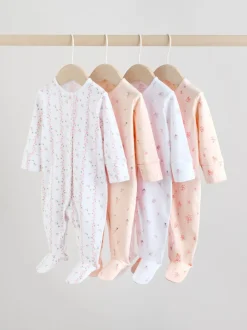 Blanc/Rose - Combinaison de nuit pour bébé (0-2ans)