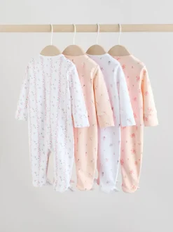 Blanc/Rose - Combinaison de nuit pour bébé (0-2ans)