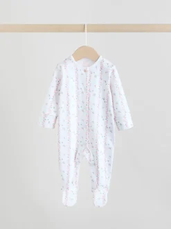 Blanc/Rose - Combinaison de nuit pour bébé (0-2ans)