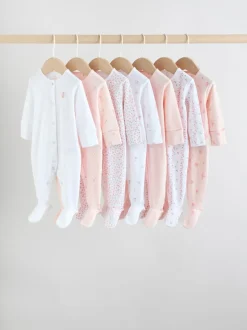 Blanc/Rose - Combinaison de nuit pour bébé (0-2ans)