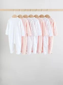 Blanc/Rose - Combinaison de nuit pour bébé (0-2ans)
