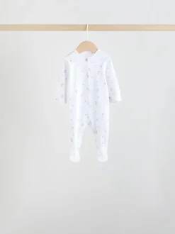Blanc/Rose - Combinaison de nuit pour bébé (0-2ans)