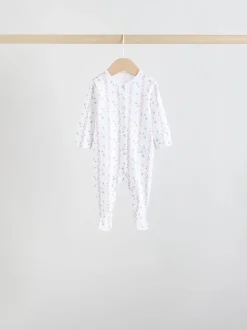 Blanc/Rose - Combinaison de nuit pour bébé (0-2ans)
