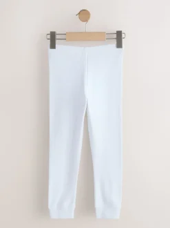 Blanc/Rose - Leggings thermiques (2-16ans)