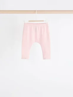 Blanc/Rose - Paquet de jambières pour bébé 4 (0mois-2ans)