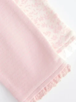 Blanc/Rose - Paquet de jambières pour bébé 4 (0mois-2ans)