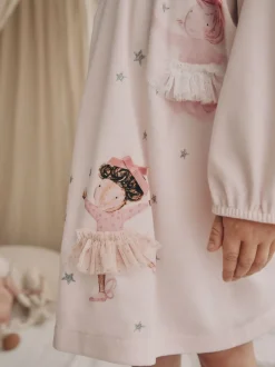 Blanc/rose imprimé ballerine - Pack Nighties 2 (2-12ans)