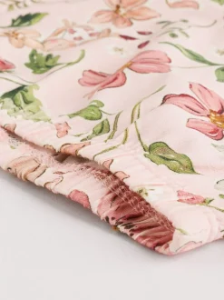 Blanc/Rose/Lapin/Floral - Ensemble haut à manches longues et legging bébé (0mois-2ans)