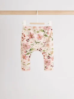 Blanc/Rose/Lapin/Floral - Ensemble haut à manches longues et legging bébé (0mois-2ans)