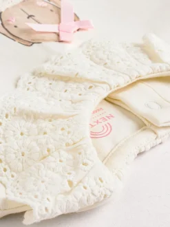 Blanc/Rose/Lapin/Floral - Ensemble haut à manches longues et legging bébé (0mois-2ans)