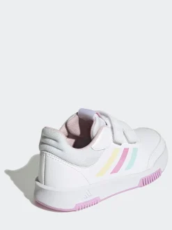 Blanc/Rose/Multi - Baskets adidas Tensaur Hook and Loop pour enfant
