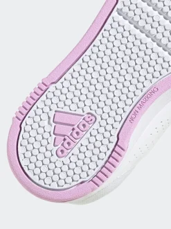 Blanc/Rose/Multi - Baskets adidas Tensaur Hook and Loop pour enfant
