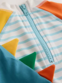 Blanc/rouge/jaune - Ensemble Sunsafe Rash Gilet et short de bain (3mois-7ans)