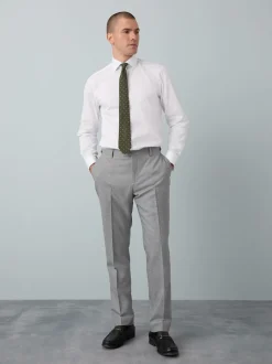 Blanc/vert à pois - Ensemble chemise et cravate pour l’occasion