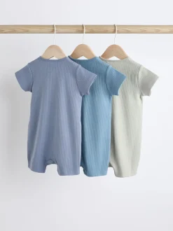 Bleu - 3 % coton à fermeture éclair 100Bébé ( 30 )