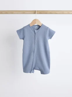 Bleu - 3 % coton à fermeture éclair 100Bébé ( 30 )