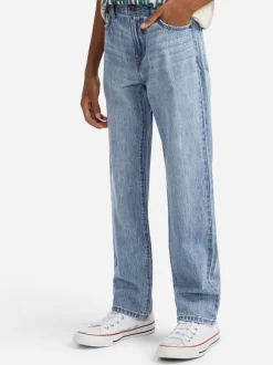 Bleu - Abercrombie & Fitch Jean coupe large