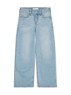 Bleu - Abercrombie & Fitch Jean large taille haute
