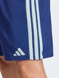 Bleu - adidas 3 Rayures Shorts de bain 8 pouces