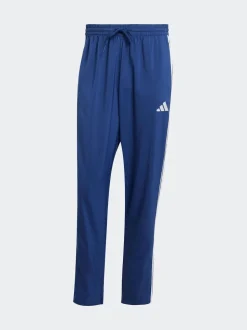 Bleu - adidas Essentiel 3-Rayure Joggers Stanford à ourlet ouvert