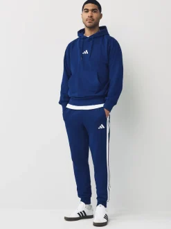 Bleu - adidas Essentiels Pantalon de jogging polaire à rayures 3