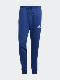 Bleu - adidas Essentiels Pantalon de jogging polaire à rayures 3