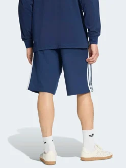 Bleu - Adidas Original Shorts à 3 Rayures