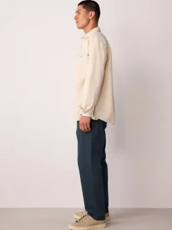 Bleu - Ajustement régulier - Pantalon chino stretch