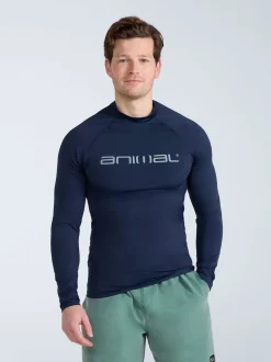 Bleu - Animal Rash homme à logo Sonny et séchage rapide