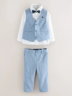 Bleu - Baker by Ted Baker Ensemble Gilet Chemises et Pantalons