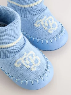 Bleu - Baker by Ted Baker chaussons en maille Bébé garçon