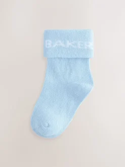 Bleu - Baker by Ted Baker Bébé Chaussettes 5 Lot