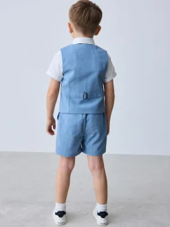 Bleu - Baker by Ted Baker Ensemble chemise, gilet et short