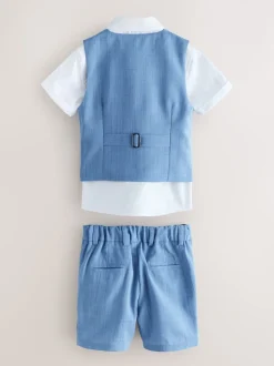 Bleu - Baker by Ted Baker Ensemble chemise, gilet et short
