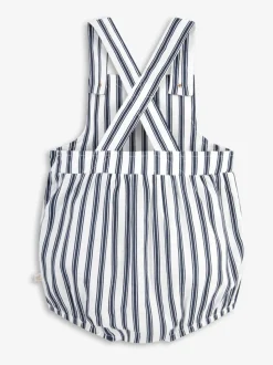 Bleu - Barboteuse The Little Tailor Bébé shorts tissés 100% coton