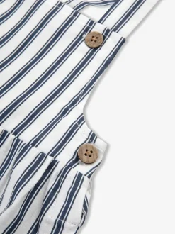 Bleu - Barboteuse The Little Tailor Bébé shorts tissés 100% coton