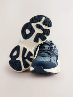 Bleu - Baskets à lacets