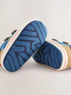 Bleu - Baskets Bébé à fermeture par contact (0-2mois)