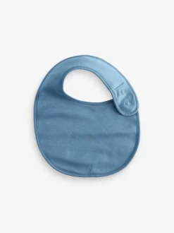 Bleu - Bébé 100% coton BIBS 5 Lot