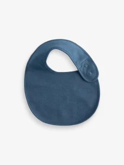 Bleu - Bébé 100% coton BIBS 5 Lot