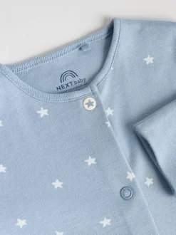 Bleu - Bébé Popper Sleepsuits Pack de 7 (0mois -2ans)