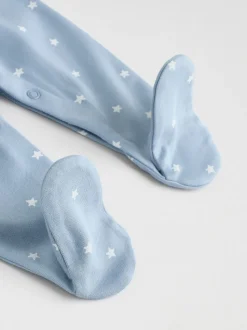 Bleu - Bébé Popper Sleepsuits Pack de 7 (0mois -2ans)