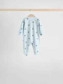 Bleu - Bébé Popper Sleepsuits Pack de 7 (0mois -2ans)