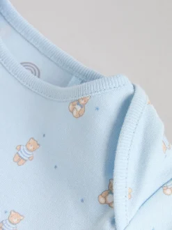 Bleu - Body ours bébé à manches longues